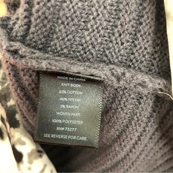 SIMPLY VERA Women’s Gray Knitted Sweater Tunic Dark Academia Size XS - Picture 6 of 9